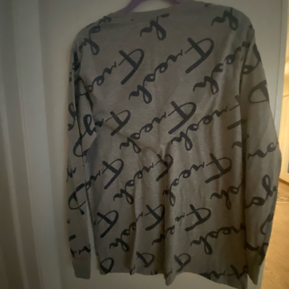 gray Mens “fresh” long sleeve shirt